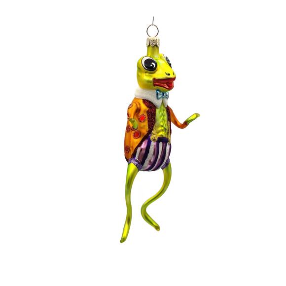 Slavic Treasures Mr Happy Hoppy Frog Halloween Tree Ornament 99-146-A-FB - Picture 6 of 8
